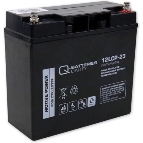 Q-Batteries 12LCP-23-M5 LCP 12V 23Ah AGM