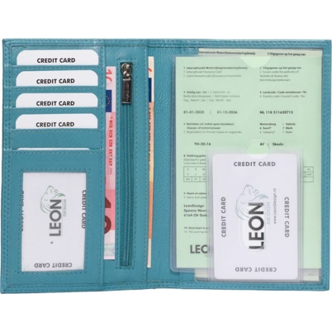 autopapieren mapje - leer - a5 map - autopapieren hoes - cadeau voor man - cadeau voor vrouw - kado man - kado vrouwen - kado mannen verjaardag - mannen cadeautjes - vrouwen cadeautjes - portefeuille heren - portefeuille dames kado - cadeau - 20 euro