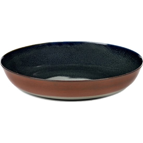 Serax Terres de reves diep bord 21 cm darkblue/rust - 2 stuks