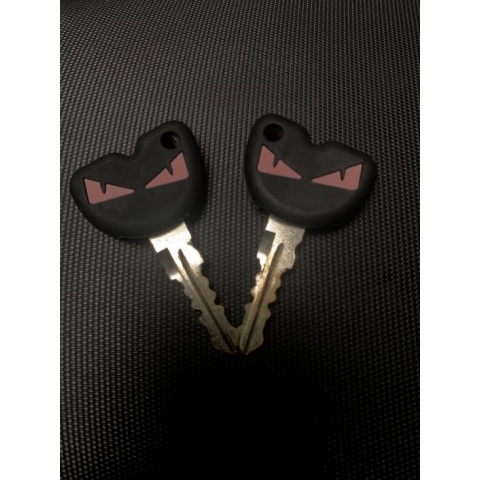 Sleutelhoes zip - paars - piaggio - hoes - zip - vespa - sleutel - (2) keer