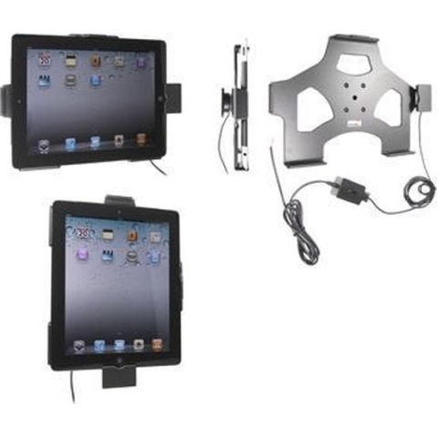 Brodit Actieve Draaibare Houder met vaste Installatie voor de iPad met USB kabel