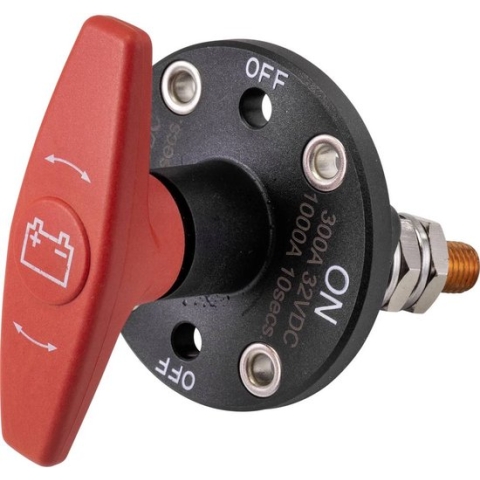 TRU COMPONENTS Auto accu schakelaar 32 V/DC 300 A 1x uit/aan Continu IP67 1 stuk(s)