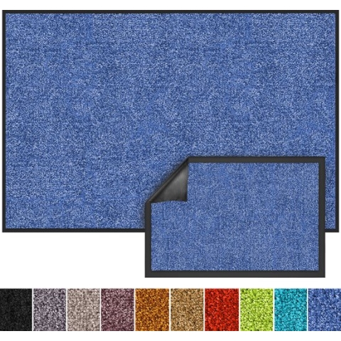 Karat Deurmat - Droogloopmat - Schoonloopmat - Rhine - Cornflowen Blue - 135 x 200 cm