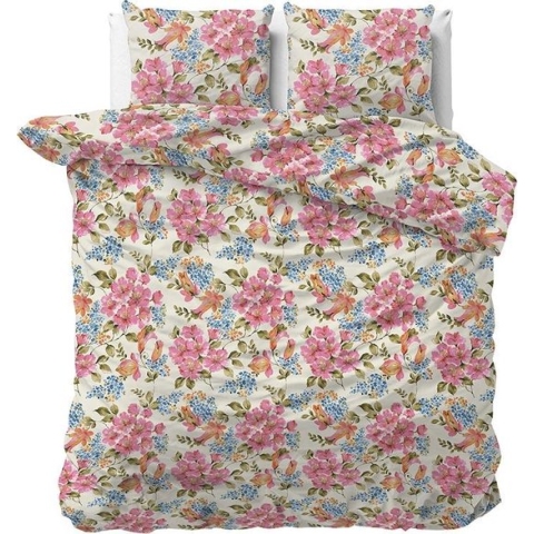 Dreamhouse Satijn Mystic - Dekbedovertrekset - Lits-Jumeaux - 240x200/220 + 2 kussenslopen 60x70 - Roze