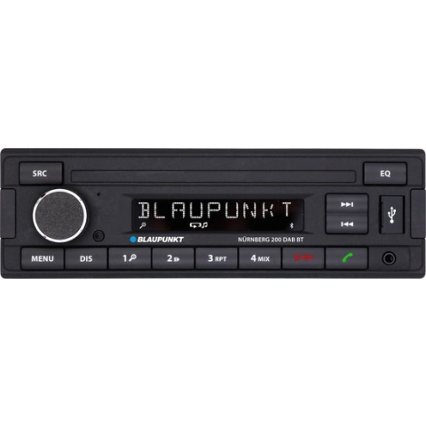 Blaupunkt Nürnberg 200 DAB BT - Autostereo Bluetooth handsfree set, DAB+ tuner