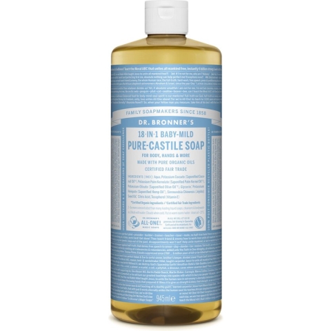 Dr. Bronner's Gel Baby Mild 18-in-1 Pure-Castile Soap