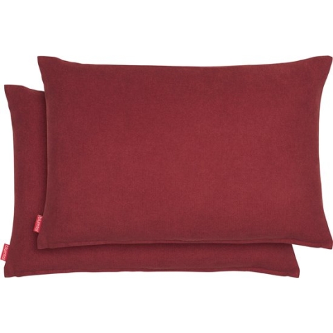 Blumtal Chenille Kussenslopen - Set van 2 - Zacht en met Blinde Rits - Kussenhoes 40 x 60, Aurora Red - Rood