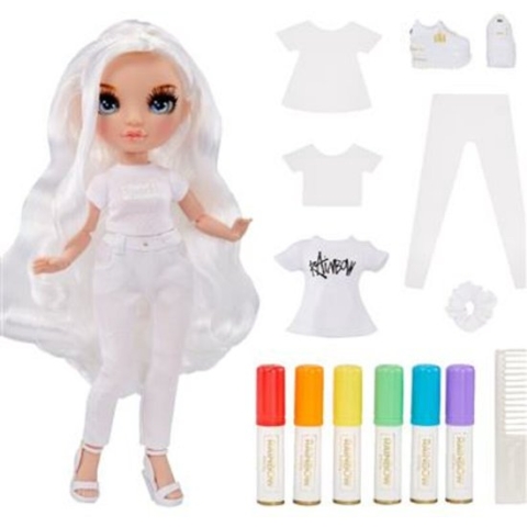 Rainbow High Color & Create - Blauwe ogen - 27 cm - Modepop