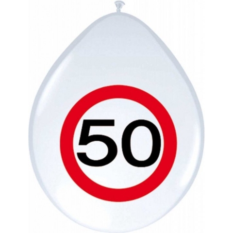 Ballonnen 50 jaar verkeersbord