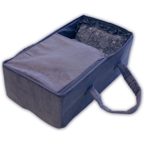 Mamamemo Paarse Corduroy Reiswieg 40 cm