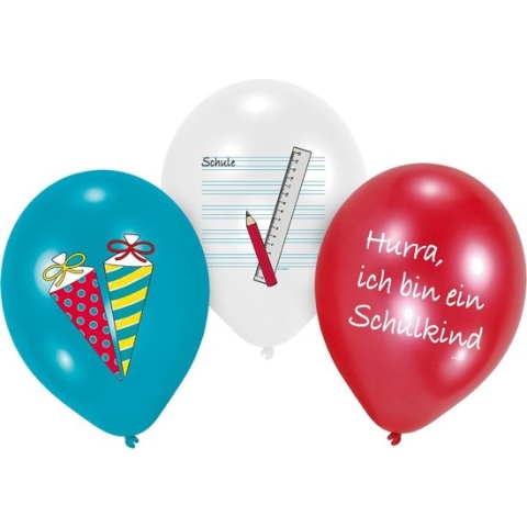 Amscan Ballonnen My School Start 28 Cm Latex 6 Stuks