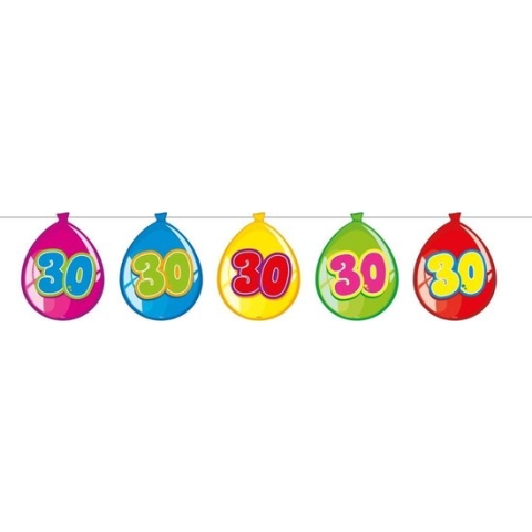 30 Jaar Ballonnen Slinger - 10 meter