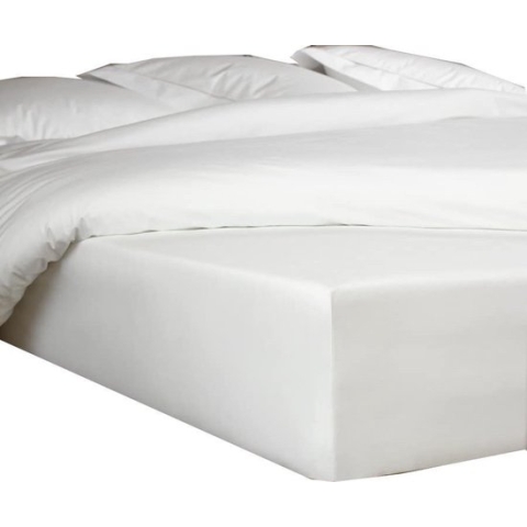 De Witte Lietaer Hoeslaken Bumblebee 180 X 200 Cm H40 Katoen Wit