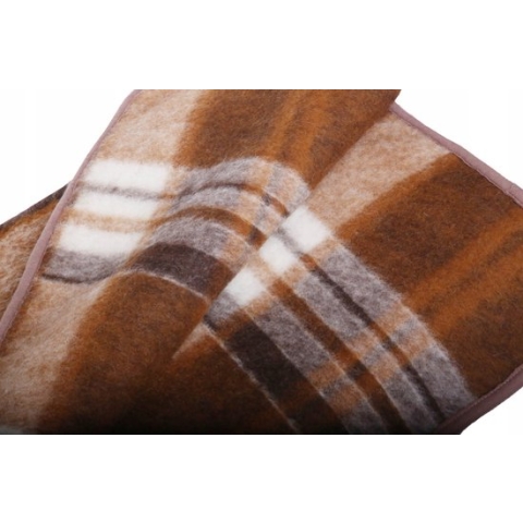 Wollen Deken 100% Puur Australische Merino Wol OnceDoce® 450 g/m² - Warm Ademend Zacht - GINGER - Wasbaar – 240x200cm