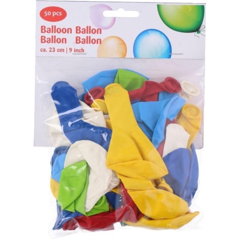Gekleurde Ballonnen - 50 stuks - 23 cm - Latex