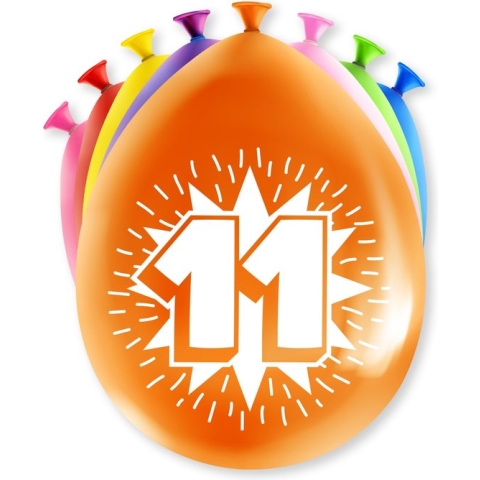 Happy party balloons - 11 years