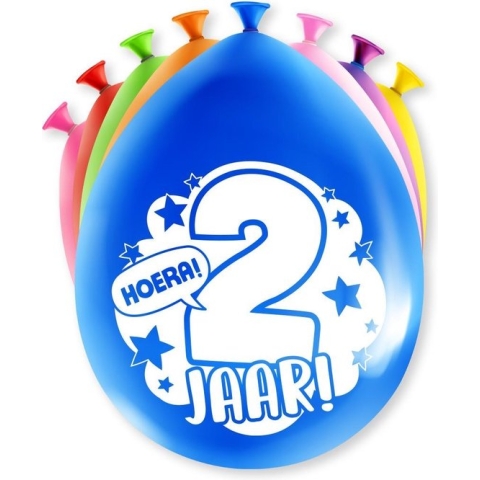 Happy party balloons - 2 years