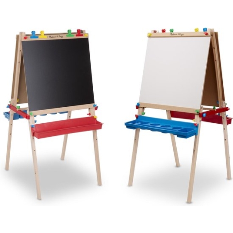 Melissa & Doug Luxe staande schildersezel | Kunst en Knutselen, schoolbord, whiteboard | Geweldig Cadeau voor meisjes en jongens | Van 3 jaar