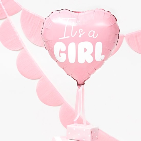 Hart Roze 'It's a Girl' - 45cm