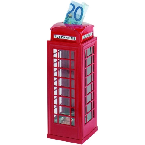 Dam - Spaarpot - Engelse telefooncel