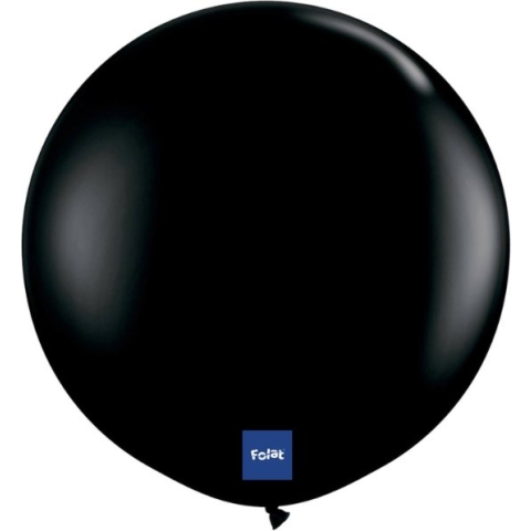 Folat - Folatex ballon XL 90 cm (per stuk) Std Zwart
