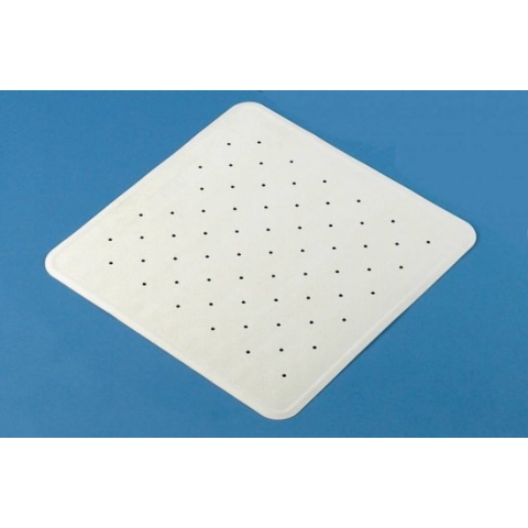 Adhome Douchematje wit rubber antislip - 54 x 54 cm