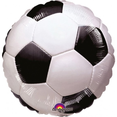 AMSCAN - Aluminium voetbal ballon - Decoratie > Muur-, deur- en raamdecoratie