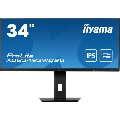 Monitor Iiyama XUB3493WQSU-B5 Black 75 Hz 34" UltraWide Quad HD