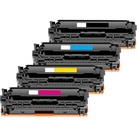 Geschikt voor HP 415 / HP 415A Toner cartridges - Multipack 4 Kleuren - Geschikt voor HP Color Laserjet Pro MFP M454DN, M454DW, M454FW, M479DW en M479FDW - Toners