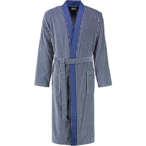 Cawö heren badjas (2843, blauw) - 54