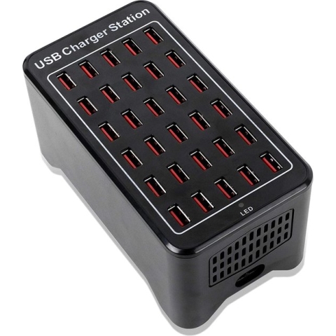 USB Hub Oplader met Voeding - 30 USB Poorten - 150 Watt Quick Charge