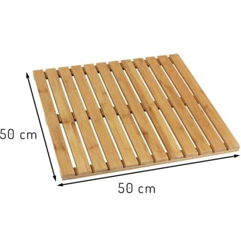 Platform Wenko 24610100 50 x 50 cm Binnenkant/Buitenkant Bamboe