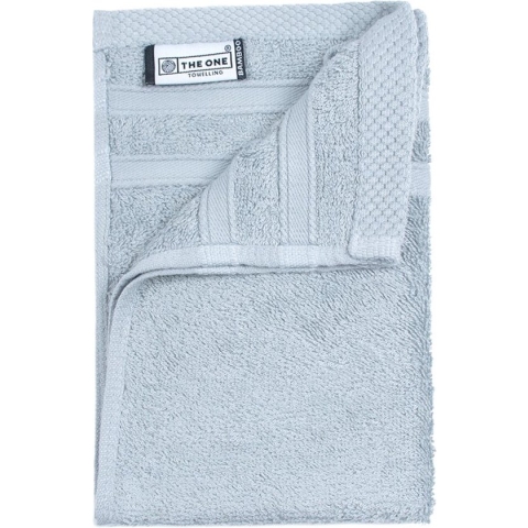 The One Towelling Bamboe Gastendoek - Kleine handdoek - Bamboe/Katoen - 30 x 50 cm - Lichtgrijs