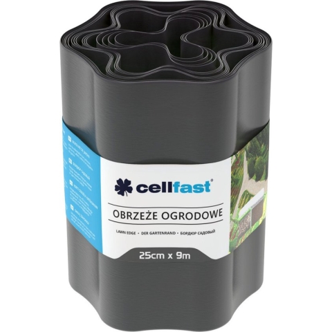 Cellfast - Tuinranden / Tuinhekje 25cm x 9m | Grafietkleur