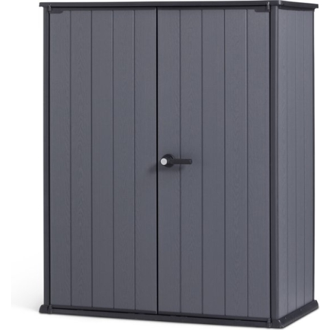 Keter Cortina Alto Tuinkast - 140x73,6x170,4 cm - Grijs