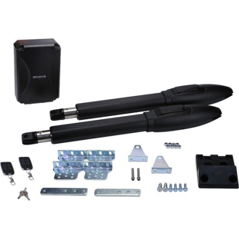 Profitech SW300DC | Poortopener | Hekopener | 3m per vleugel | Incl 2 handzenders, kabels, beugels en NL handleiding