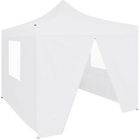 vidaXL-Partytent-met-4-zijwanden-inklapbaar-2x2-m-staal-wit