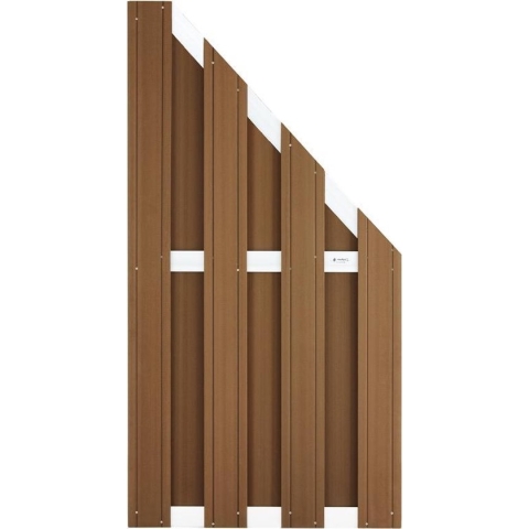 Intergard Tuinscherm schutting composiet bruin WPC 90x180/93cm