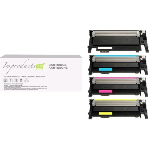 Improducts huismerk Set 4x toner voor HP 117A W2070A - W2073A voor HP Color Laser 150 150a 150nw MFP 178 178nw 178nwg 179 179fnw 179fwg
