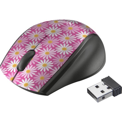 Trust Oni - Draadloze Micro Muis - Bloemen