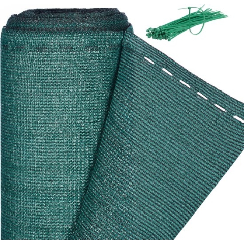 Relaxdays zichtbreeknet groen - 180 cm hoog - net hekwerk - zichtdoek tuin - privacydoek - 1,8 x 20 meter