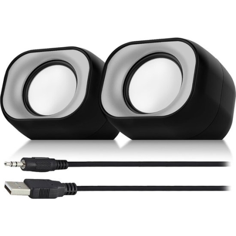 Eminent PC Speakerset 2.0 voor PC en laptop | Speakers voor PC| Voeding via USB | EM3513