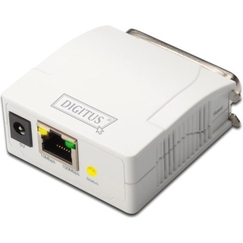 Digitus DN-13001-1 Netwerkprintserver LAN (10/100 MBit/s), Parallel (IEEE 1284)