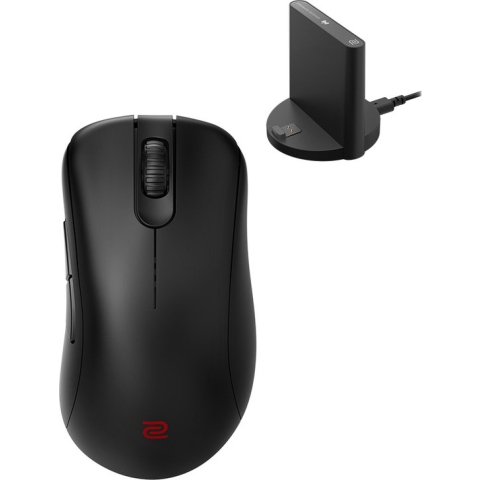 BenQ - Draadloze Muis Zowie EC1-CW - Ergonomisch - Gaming en eSports - Verbeterde receiver - 24-staps scrollwiel - Zwart - Formaat L