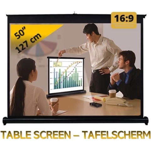 Tafelscherm 50" - 127 cm (diagonaal) - 16:9 - beamer/projectie scherm