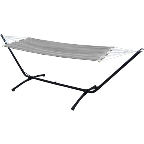 Hangmat met Frame voor Buiten en Binnen - Hangmat voor 1 Persoon - 310cm Hangmat Frame tot 120kg ...