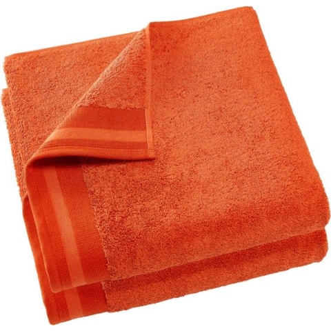 De Witte Lietaer Contessa - Douchelaken - 70x140 cm - Set van 2 - Burnt Orange