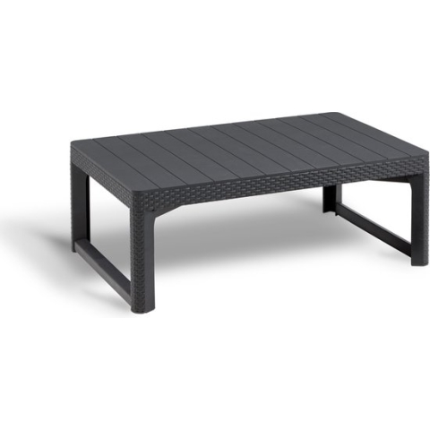 Allibert Lyon Tuintafel - 116x71,5x66/40 cm - Grafiet