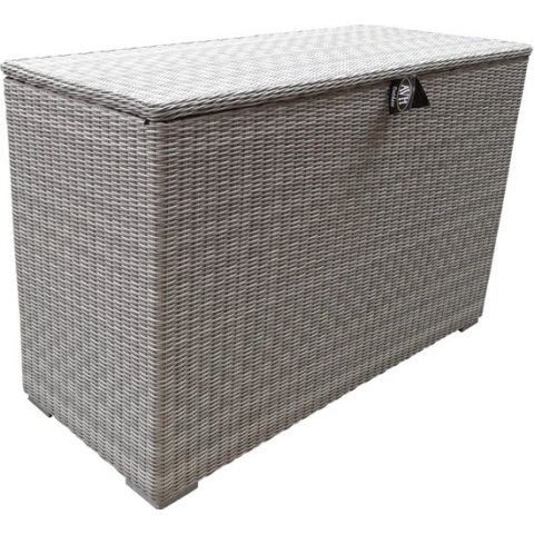 Kussenbox groot 167x70xH106 cm wit grijs