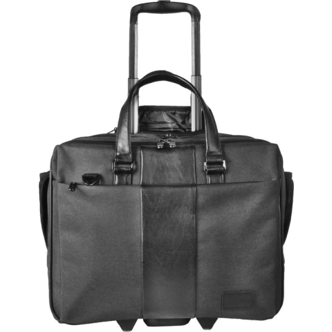 Dermata Business Laptop Trolley Canvas 3497CV Zwart